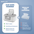 thumbnail image 5 of Jool Baby Tiny Bums Baby Wipe Warmer and Dispenser with Nightlight, Gray, 5 of 9