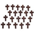 thumbnail image 3 of 20 piezas de colgante de crucifijo de madera vintage para collar y pulsera, 3 of 12