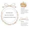 thumbnail image 7 of AYYUFE Bohemia Handmade Shell Necklace Wax Cord Women Choker Charm, 7 of 7