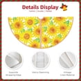 thumbnail image 3 of Fotbe Sunflowers2 Pattern Christmas Tree Skirt, Tree Skirts Plush Christmas Decorations, Christmas Tree Skirts Xmas Decorations Holiday Party Decor-36", 3 of 6