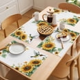 thumbnail image 5 of Summer Hummingbird Placemats Set of 2, Sunflower Leaves Vintage Farmhouse Non-Slip Place Mats Washable Table Mats for Kitchen Dining Table Decorations Indoor/Outdoor, 5 of 9