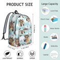 thumbnail image 5 of Highland Cow and Butterfly Print Backpack for School, Cute School Bag with Adjustable Shoulder Straps and Padded Back, 15.7"x11.8"x5.5", 5 of 5