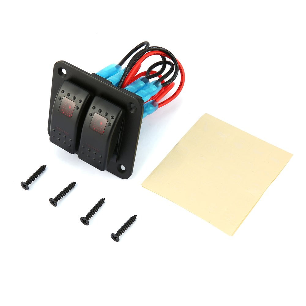 VARIOUS OPTIONS TOPLEDSHOP DC 12V INLINE ROCKER TOGGLE SWITCH 
