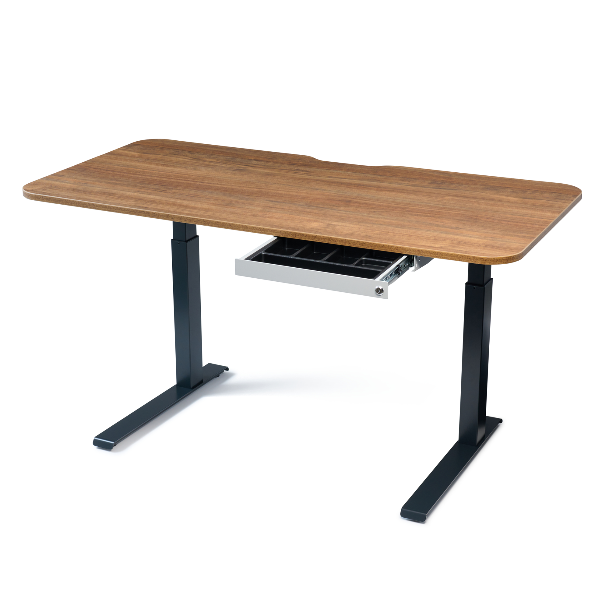 PERFECT POSTURE max under desk storage drawer with lock, large 16.2" x 9.3" (Gray)