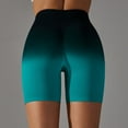 thumbnail image 4 of Women Seamless Scrunch Workout Shorts High Waisted Booty Lifting Gym Yoga Shorts Green,S, 4 of 6