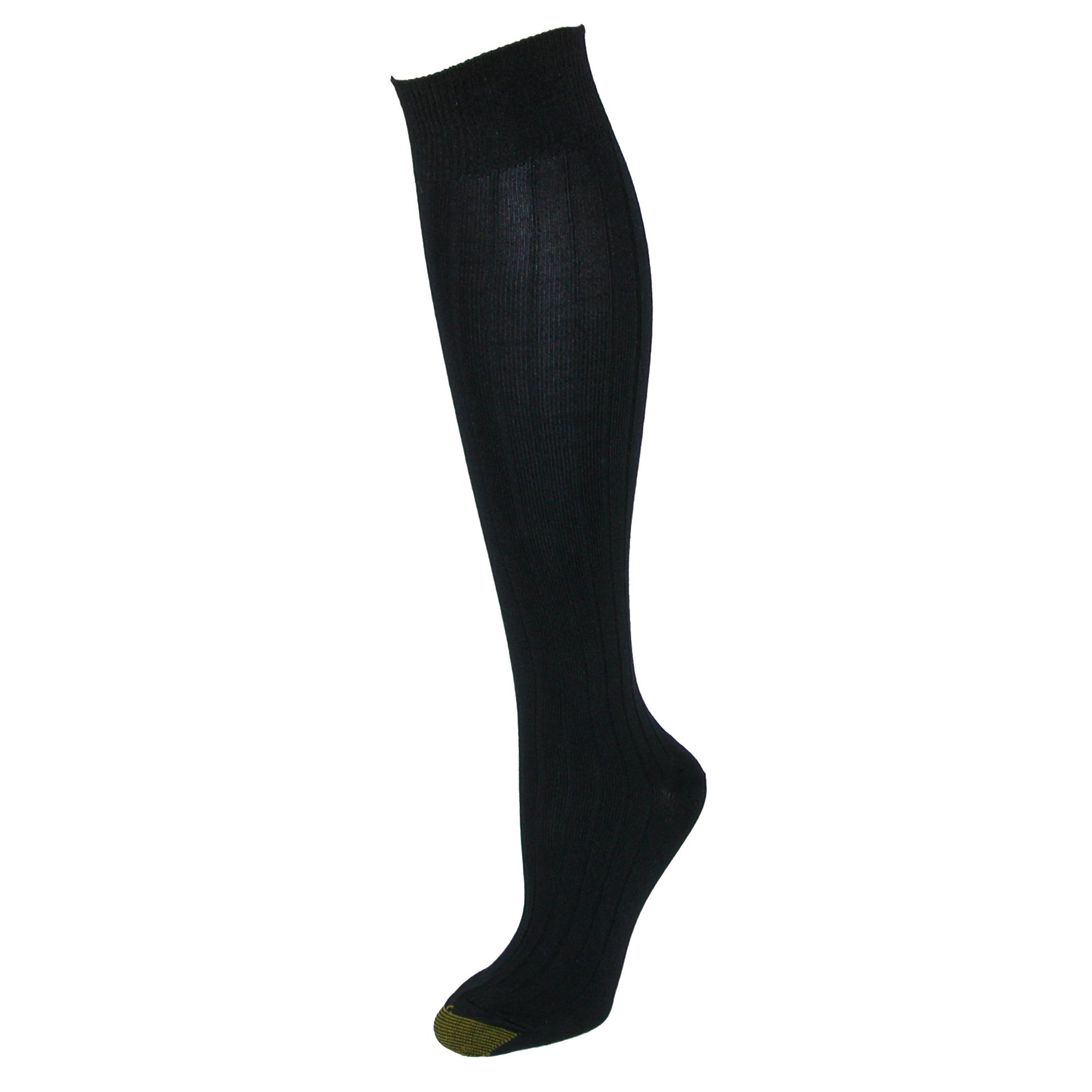 Gold Toe Women's Plus Size Stella Knee High Socks (2 Pair Pack ...