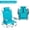 Mint Green, variant on FASCK Backpack Beach Chair, 5 Level Adjustable Positions Beach Chair with Back Storage Bag, Cooler Pouch and Side Bags for Beach Poolside Lawn,Lemon