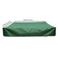 thumbnail image 4 of Bewildely Cubierta de caja de arena Caja de arena plegable Cubierta impermeable Patio de juegos al aire libre Caja de arena Protector de tela Oxford Jardín y Patio verde 120*120cm Bewildely HA005076-01, 4 of 6