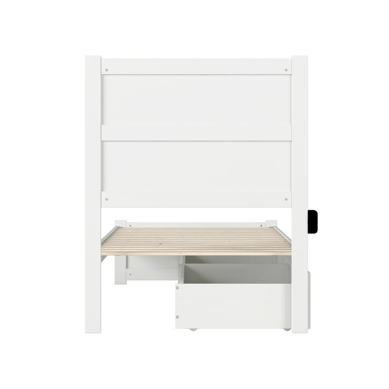 AFI NoHo Twin XL Wood Platform Bed with Headboard Footboard