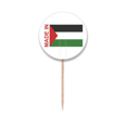 thumbnail image 1 of Palestine Country Love Toothpick Flags Round Labels Party Decoration, 1 of 3