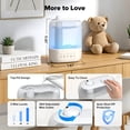 thumbnail image 3 of Electactic Cool Mist Humidifier for Room, 3L Top-Fill & 37H Runtime Ultrasonic Humidifier, Essential Oil Aroma Pad Tray, 22dB Quiet Ultrasonic Humidifier for Home, Touch Control, 3 of 9