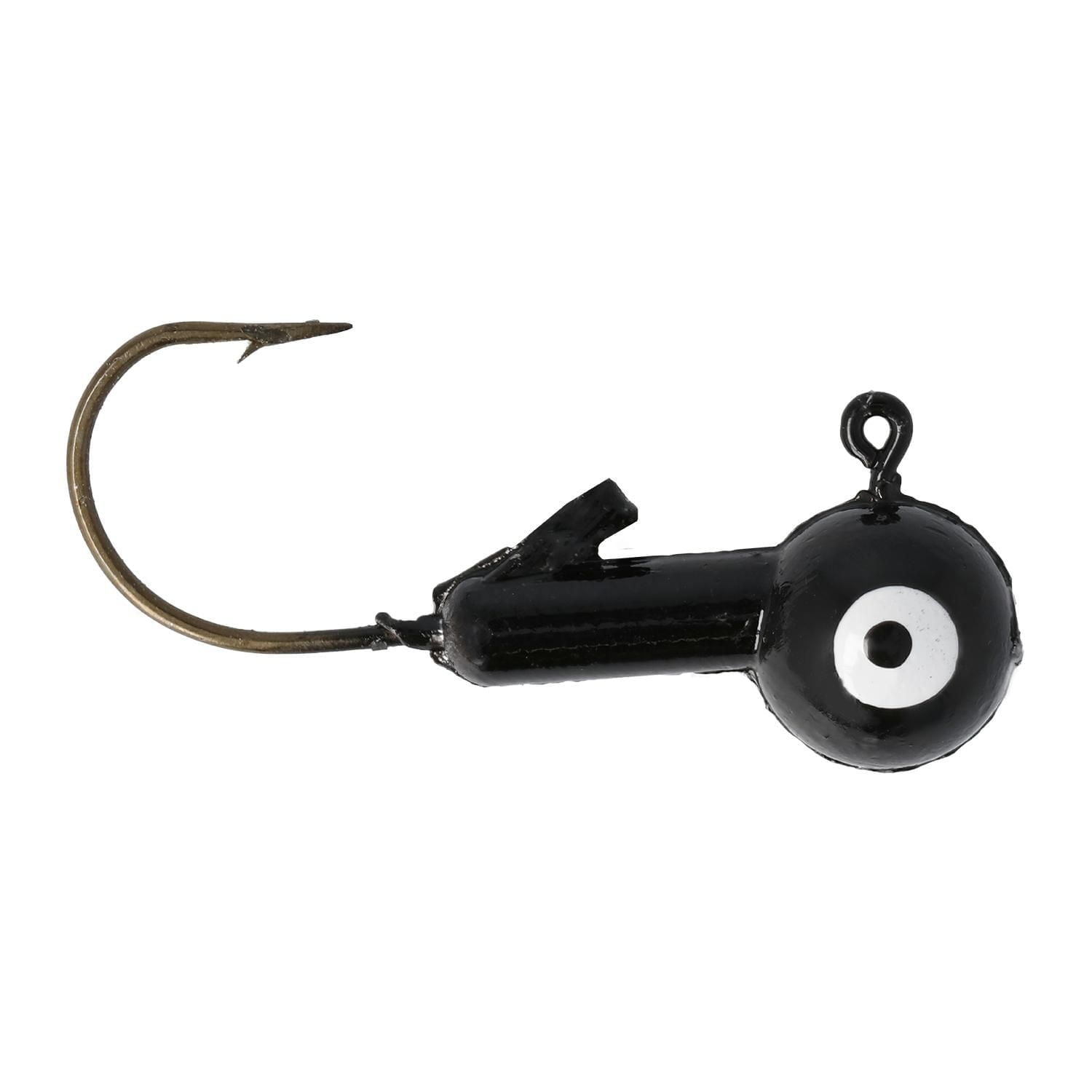 Eagle Claw QWBH38-4 Ball Head Jig, Black, 3/8oz, 3/0 size hook, 10Pk, Ball Head Jig