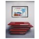 thumbnail image 4 of Cuadro de decorativo pintado 100% a mano colección abstractos 4 vistas enmarcado con madera y vidrio, 4 of 5