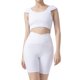 thumbnail image 1 of Gibobby Ropa Deportiva Mujer Mujeres Custom Soild Custom Leggings de talle Running Pilates Workout Soft Yoga Faldas Pantalones cortos(Blanco, S), 1 of 4