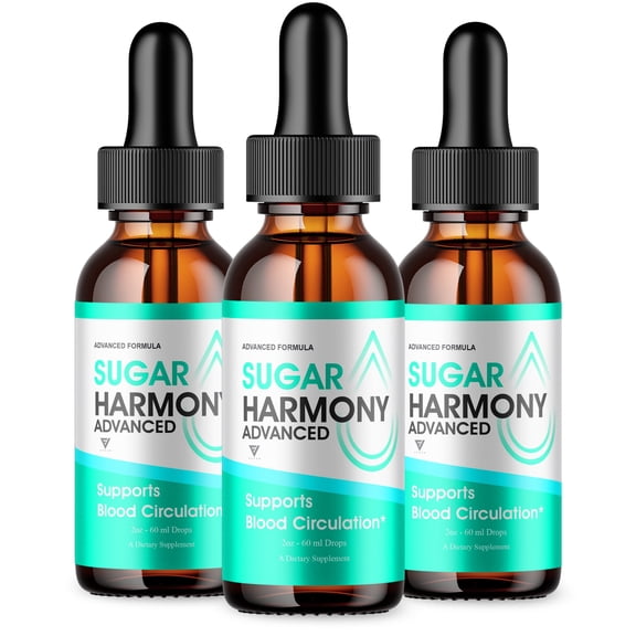 (3 Pack) Sugar Harmony Drops, SugarHarmony Maximum Strength Blood Support (6oz)