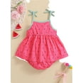 thumbnail image 2 of Cute All Over Print Spaghetti Strap Cami Sleeveless Watermelon Pink Baby Dresses (Baby's), 2 of 4