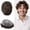 4# MEDIUM BROWN, variant on LYRICAL HAIR Toupee for Men Human Hair Replacement Systems All Poly Mens Toupee Hairpiece Black Brown Blonde Gray Hair Wig Units
