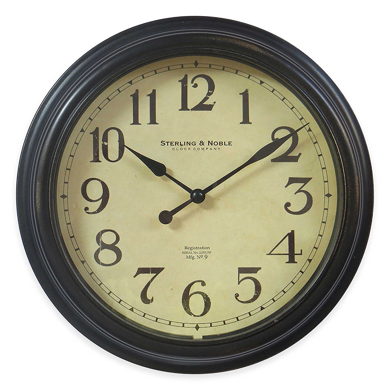 Traditional Bronze Finish 10Inch Wall Clock