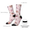 thumbnail image 4 of Hirioo Strawberry Cake Pattern Adult Middle Tube Socks Breathable Sock Non-Pilling,Contrasting Color Design, 4 of 6