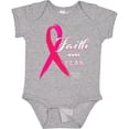thumbnail image 3 of Inktastic Faith Over Fear Breast Cancer Awareness with Pink Ribbon Boys or Girls Baby Bodysuit, 3 of 5