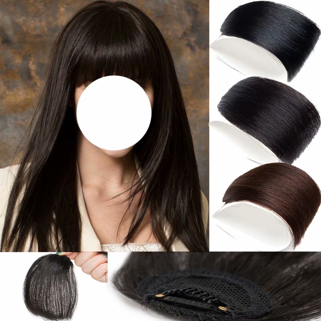 SEGO Human Hair Bangs/Fringe Clip in Human Hair Extensions Air Fringe