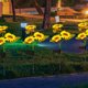 thumbnail image 5 of Lámpara solar para césped de girasol IP44 Flor Enchufe de tierra Luz 600mAh Decoración de jardín Likrtyny Para estrenar, 5 of 9