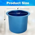 thumbnail image 2 of GSE Games & Sports Expert Jumbo Aluminum Cup Holder, Drop-in Drink Table Cup Carries for Casino Poker Table, Boat, RV Car, Truck (Blue - 10 Pack), 2 of 7