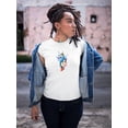 thumbnail image 2 of Cool Grunge Twisted Paint Brush T-Shirt Women -Image by Shutterstock, Female Small, 2 of 4