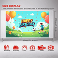 thumbnail image 5 of LUUFILx Kids Birthday Party Backdrop Banner Happy Birthday Decorations Photography Props Celebration Supplies Banner Background Fun Decor, 5 of 8