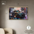 thumbnail image 5 of Porsche’s Vibrant Canvas Lux Car Paintings by Art Remedy, Gold Frame, 45" x 30", 5 of 7