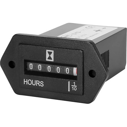 Mechanical Engine Hour Meter Ac 110v 120v 220v 230v For Air Compressor Golf Cart Club House Generator Atv Chainsaw Tiller Chipper