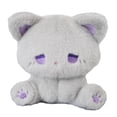 thumbnail image 1 of Juguete sentado, lindo animal de peluche, almohada coleccionable, decoración para habitación de niños, animal Gris y violeta, 1 of 9