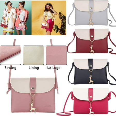 

Mini Cute Small Square Bag For Girl New Deer Women Crossbody Bags Women Casual Shoulder Bag with Deer Pendant