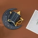 thumbnail image 5 of Taza de té y platillo con posavasos de cerámica BLESIY para capuch Azul oscuro, 5 of 8