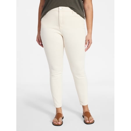 Terra & Sky Women's Plus High Rise Skinny Jeans, Sizes 16W-28W