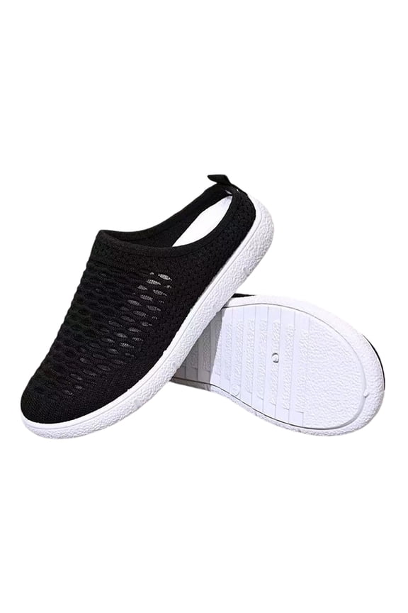 Womens Backless Shoes Fitness Orthopedic Slip On Hands Free Slip On Mules Women Closed Toe Clogs Casual Mesh Classic Fit Orthopedic Sneakers for Women