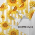 thumbnail image 6 of Xecao Yellow White Striped Sunflower patten Tapestry 60x51 Inches Wall Hanging Poster Tapestry for Living Room Bedroom Home Decor, 6 of 6