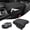 Black, variant on KBH Center Console Cover for 2023-2026 Honda Pilot with Side Pockets, 2024 2025 2026 Honda Ridgeline/Passport Armrest Cover, Leather Middle Console Lid Protector Interior Accessories, Black