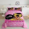 thumbnail image 5 of Manfei Black Girl 3-Piece Full Size Comforter Sets,Kawaii Princess Bedding Comforter Set,Colorful Stars Lightweight Bedding Sets,Super Cozy Glitter Room Decoration,Reversible, 5 of 8
