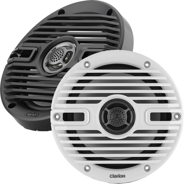 Clarion 2-way Marine Speaker With Classic Grilles - CMS-651-CWB