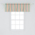 thumbnail image 2 of Ambesonne Pride Window Valance, Modern Stripes Rainbow Queer, 54" X 18", Multicolor, 2 of 3