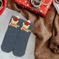 thumbnail image 5 of Hometravel Pair of Christmas Socks, Cute Cartoon Design Mid-Crew Socks, Holiday Themed Socks for Autumn Winter Warmth, Festive Footwear for Cold Weather, 5 of 6
