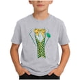 thumbnail image 2 of Blusas y camisas de manga corta con cuello redondo para hombre y niño, camiseta de manga corta con estampado de letras del Día de San Patricio, ropa informal de verano con cuello redondo, top de polié, 2 of 6