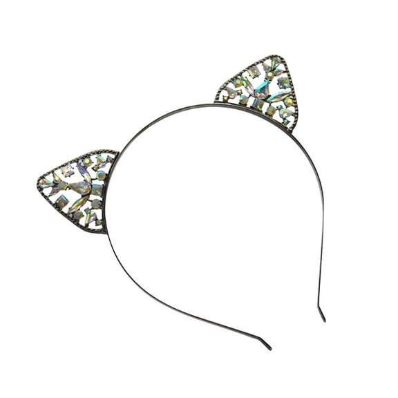 KALLORY Black Cat Ear Headband for Women and Girls, Cute and Stylish Accessory for Daily Wear, Parties, and Costumes