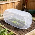 thumbnail image 6 of Aoznliie Large Plants Cover, Foldable Garden Netting for Sun Protection, 18x39 inch Reusable Frost Protection for Outdoor Potted Plants, White, 6 of 6