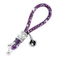 thumbnail image 5 of Glitter Key Chains Women Key Fob Rhinestones Key Ring Shiny Fob Keychain Ring Strap with Charms Car Key Decorations, 5 of 19
