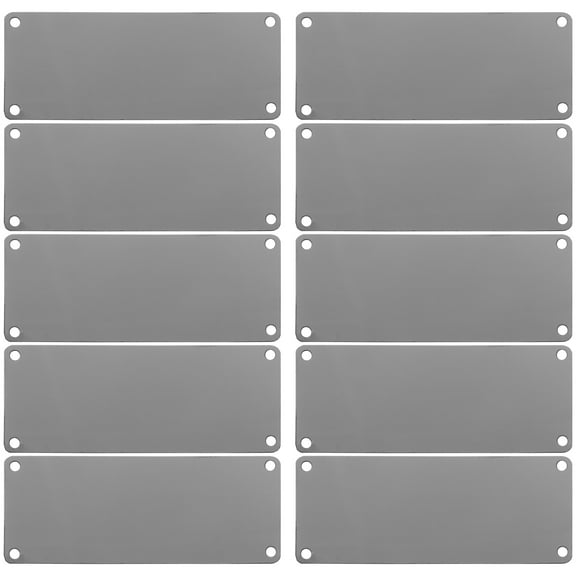 WRITWAA Stainless Steel Blank Engraving Plates Metal Tags for Crafts Jewelry Making