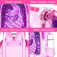 thumbnail image 4 of Set de 3 Piezas Mochila con Ruedas para Niñas AGSDON Sirena Rosa, 4 of 9