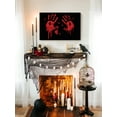 thumbnail image 2 of Awkward Styles Halloween Canvas Wall Art Bloody Handprints Home Decor Prints, 2 of 7