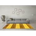 thumbnail image 3 of Ahgly Company Machine Washable Indoor Rectangle Abstract Yellow Modern Area Rugs, 5' x 8', 3 of 4